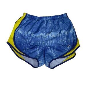 Nike Blue Water Tie-Dye Print Dri-Fit Shorts medium